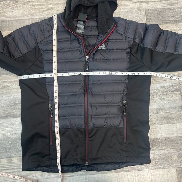 Gerry Men's Grey Black Hooded Puffer Coat Down Filled B12 - Picture 6 of 9